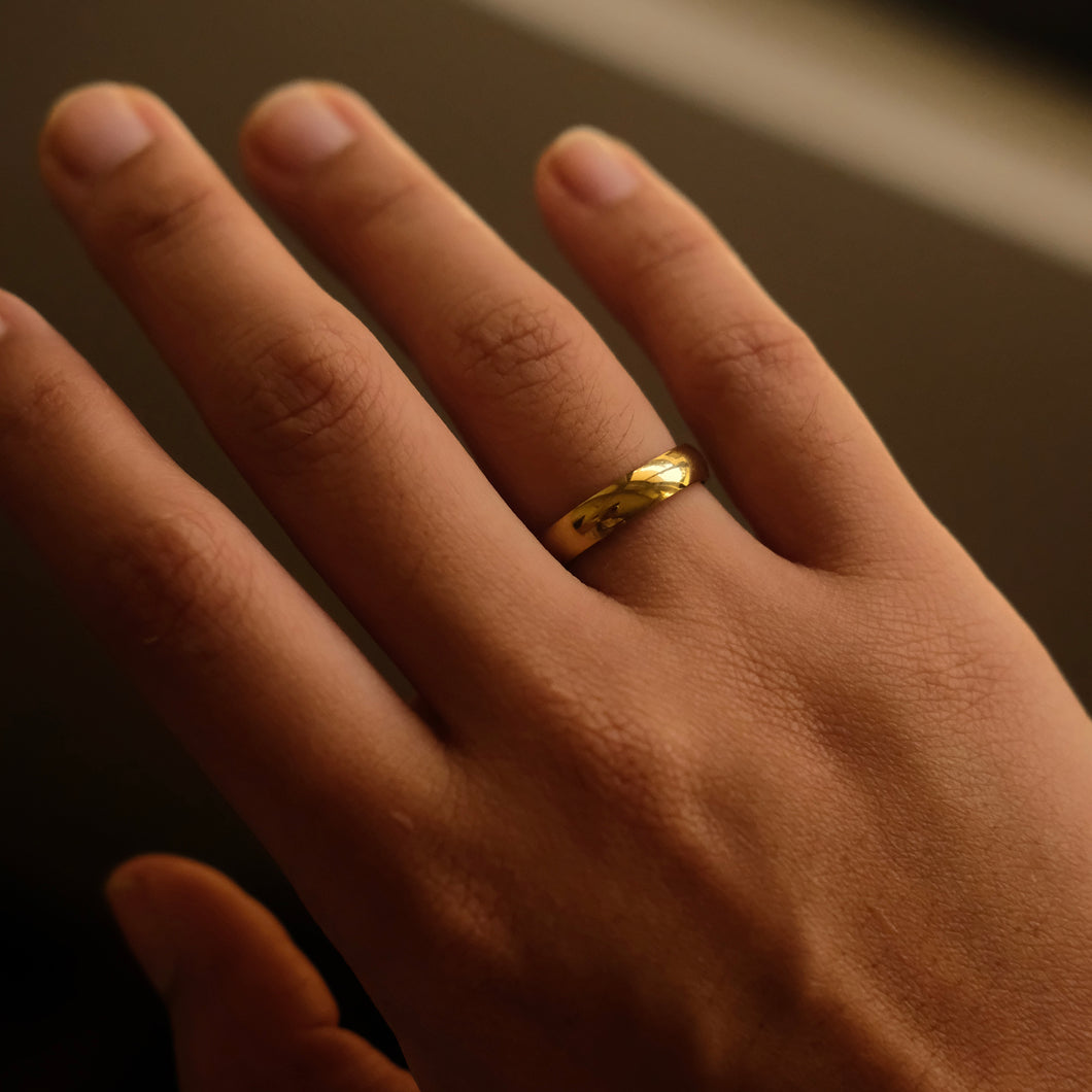 Plain Gold Ring - 4mm